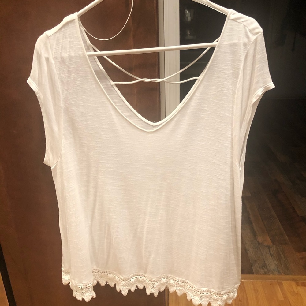 American Eagle Deep V-Neck Top
